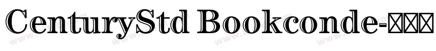 CenturyStd Bookconde字体转换